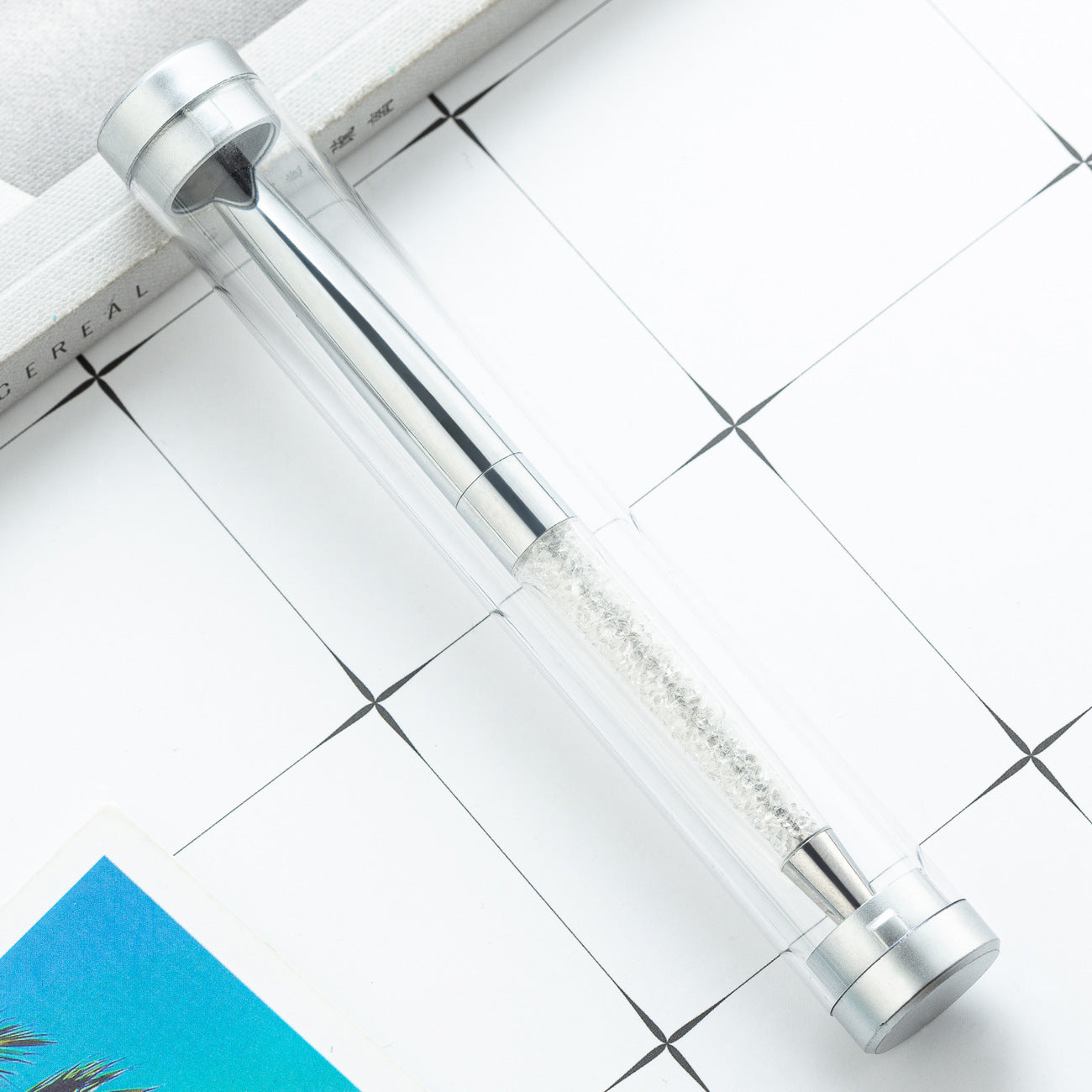 Wholesale 20PCS Acrylic Cylinder Transparent Crystal Pen Case Pen Packaging Box